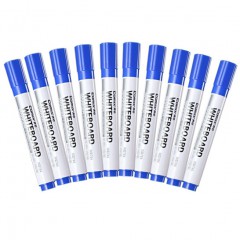 齐心（COMIX）WB704 易擦白板笔 蓝色（120支/箱）